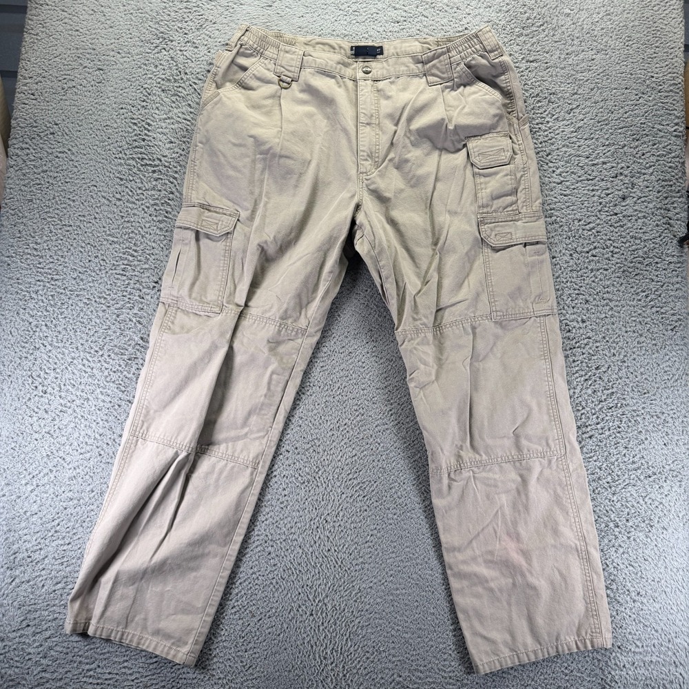 5.11 Tactical Pant Men 40x34 Beige Cotton Cargo Straight Utility Workwear Travel